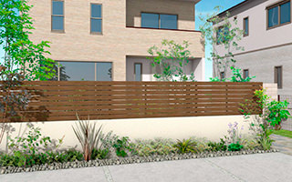 アルミ形材フェンスを見る